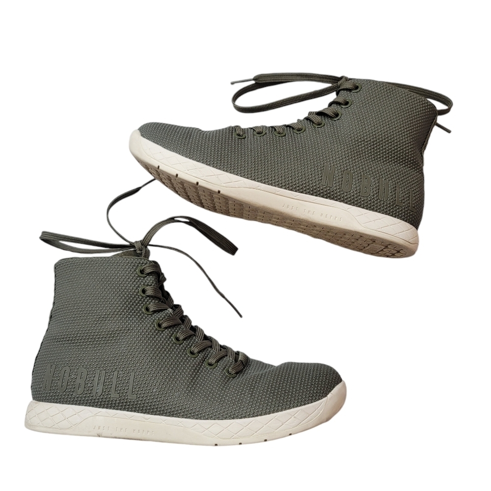 NOBULL Women 9 Green Olive Green High Top Outwork Athletic Trainers Cross‎ Fit